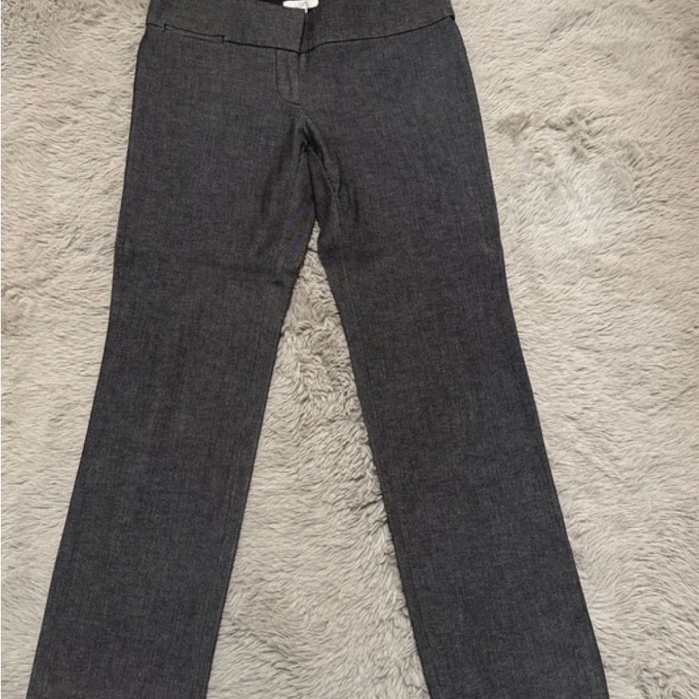 LOFT Dark Gray Straight Leg Pants